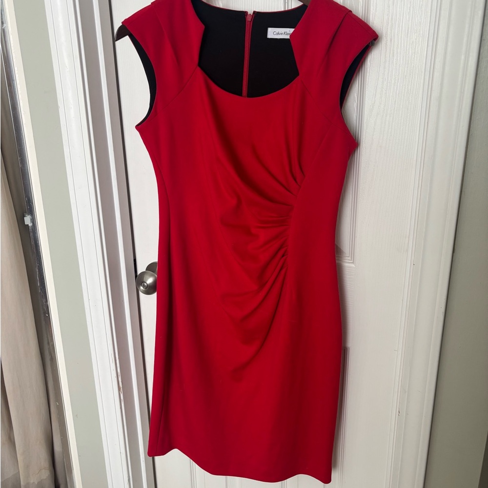 Red Calvin Klein Dress